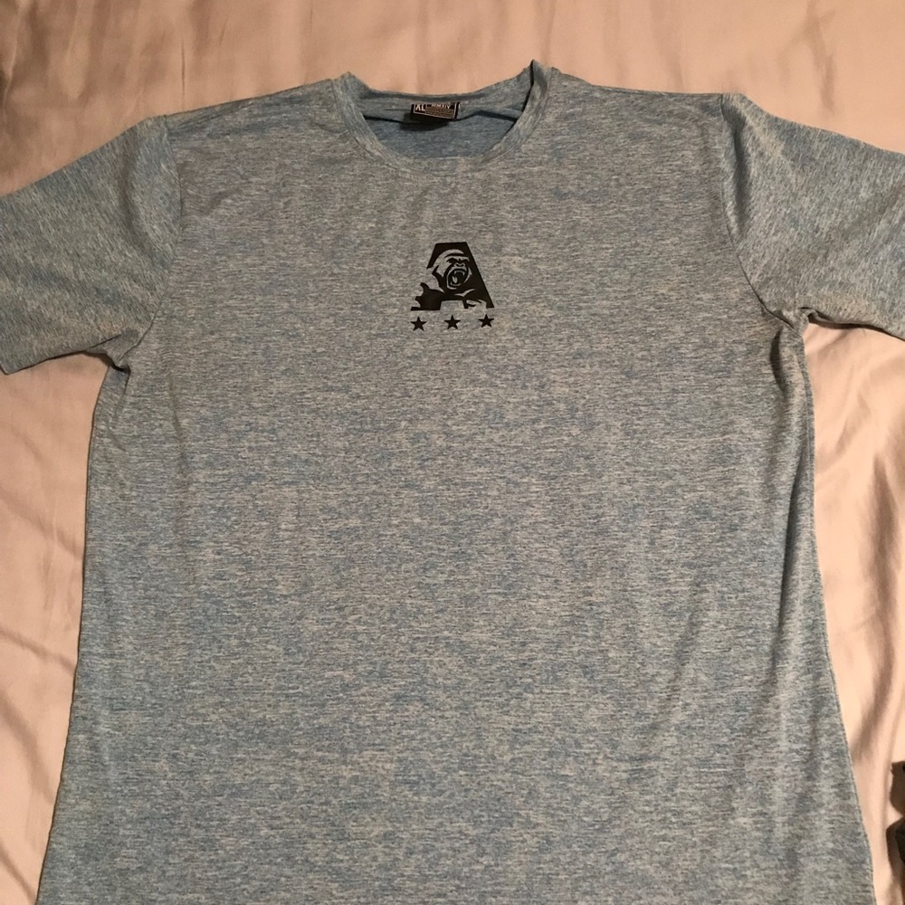 Ape Athletics blue fitted shirt